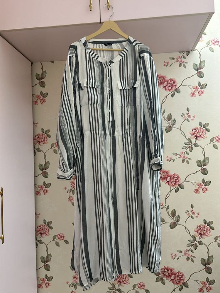 Plus size shirt dress