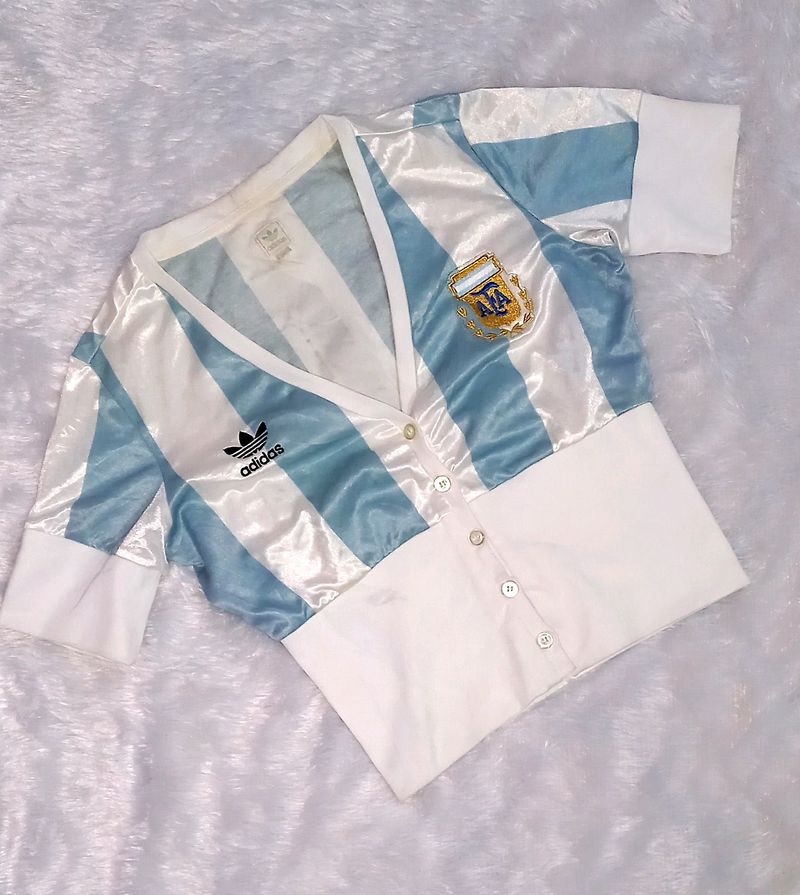 ADIDAS ORIGINALS Retro Argentina Crop Shirt 👕