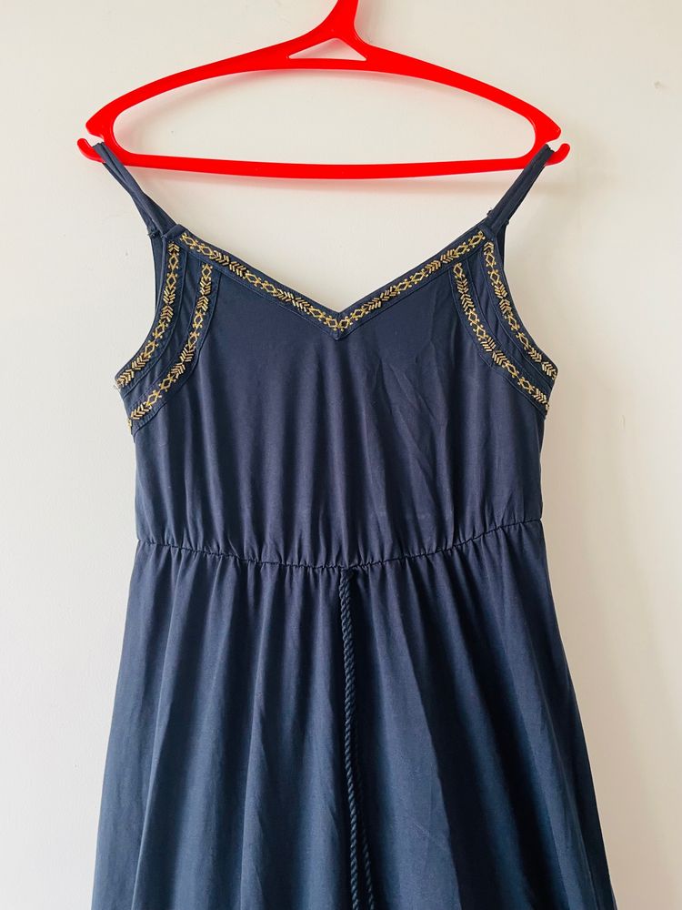 Navy Blue Maxi Dress