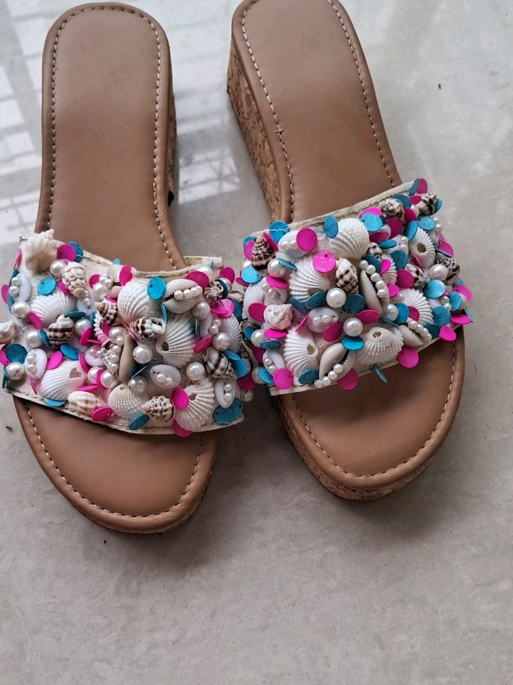 Platform Heel Sandal...Multicolor