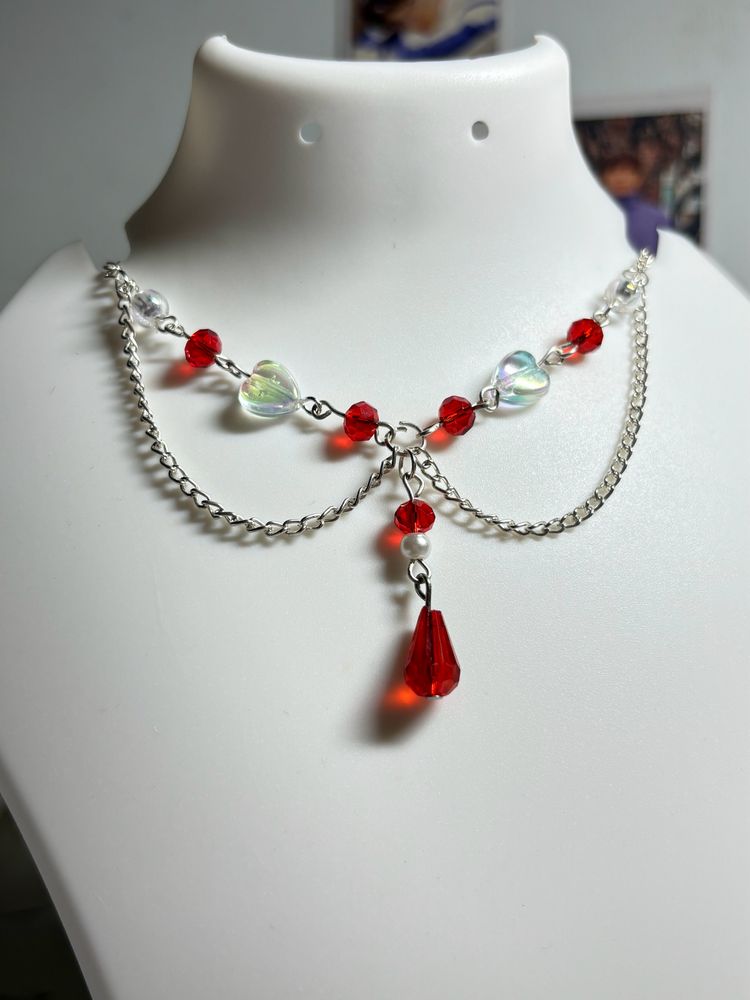 Red Beaded Necklace