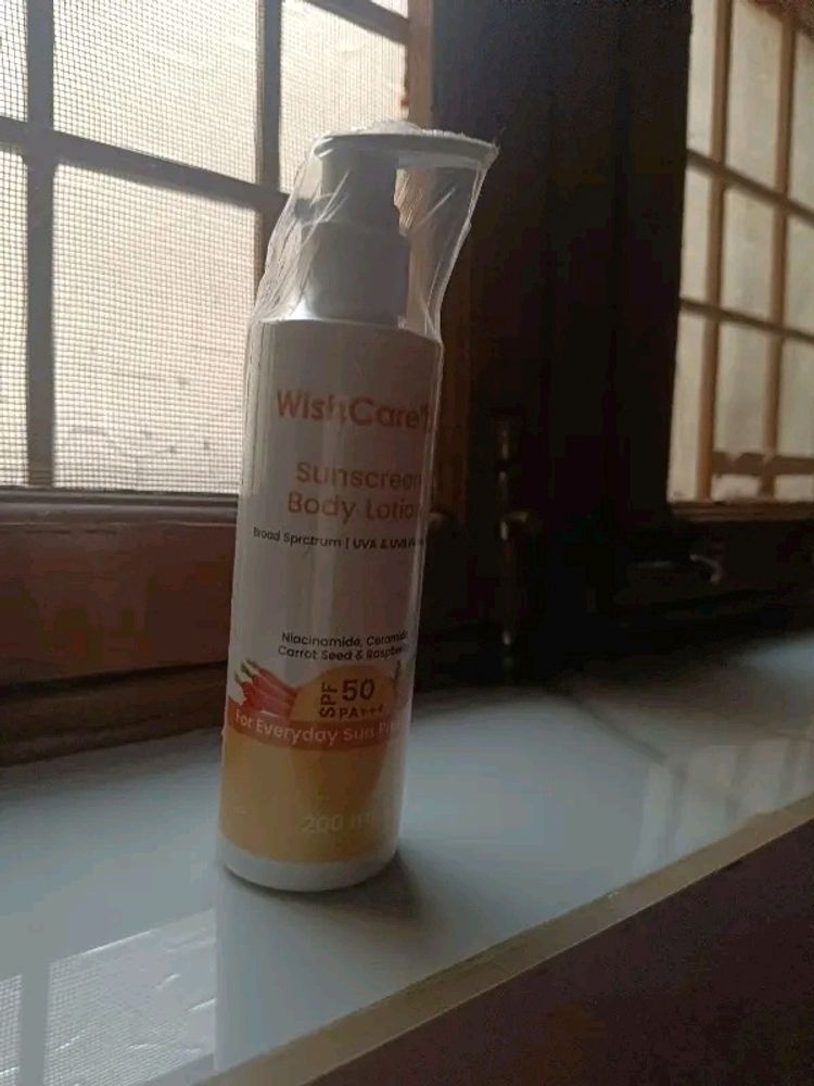 WishCare SPF50 Sunscreen Body Lotion