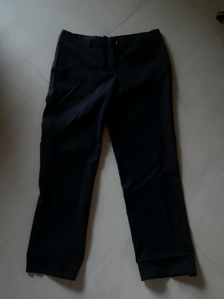 ladies black formal trousers