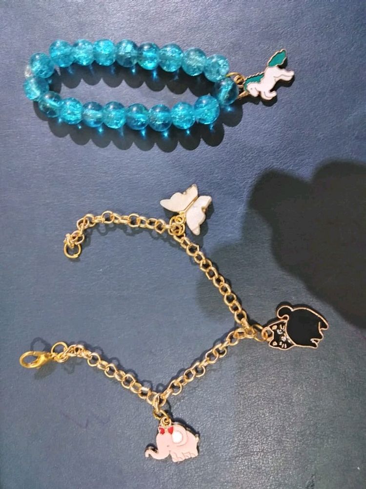 CombO Of Charm Bracelet & beeds bracelet