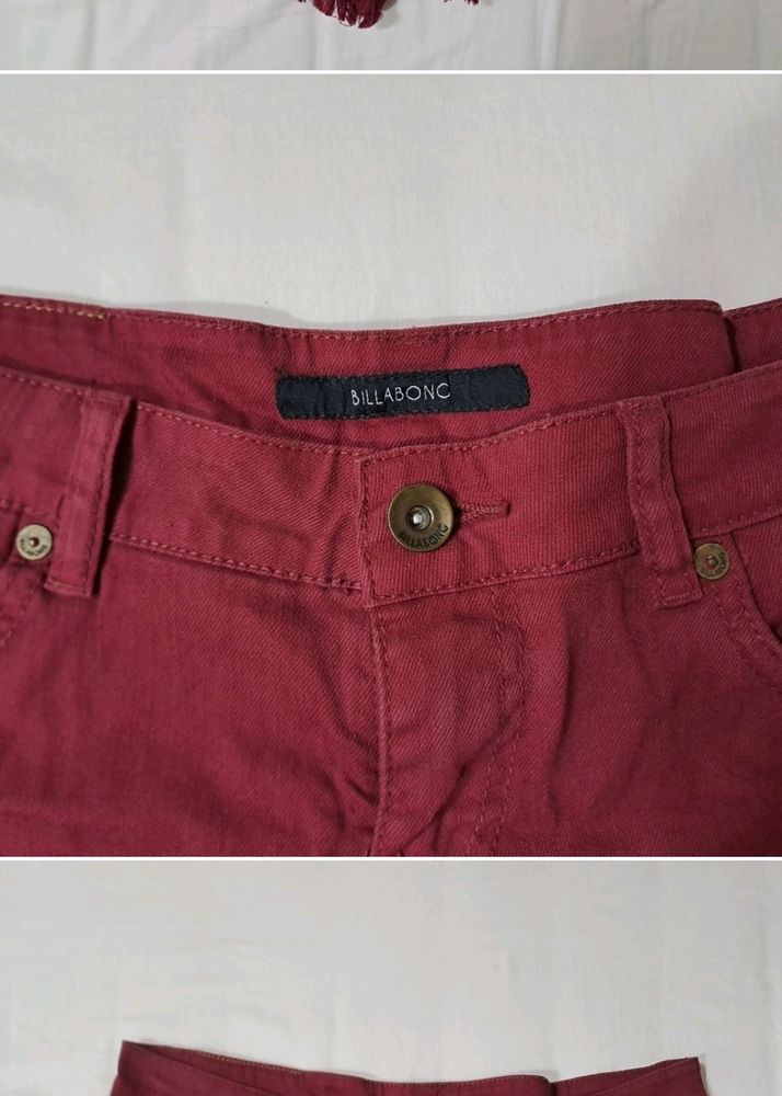 y2k Billabong Original Red Shorts