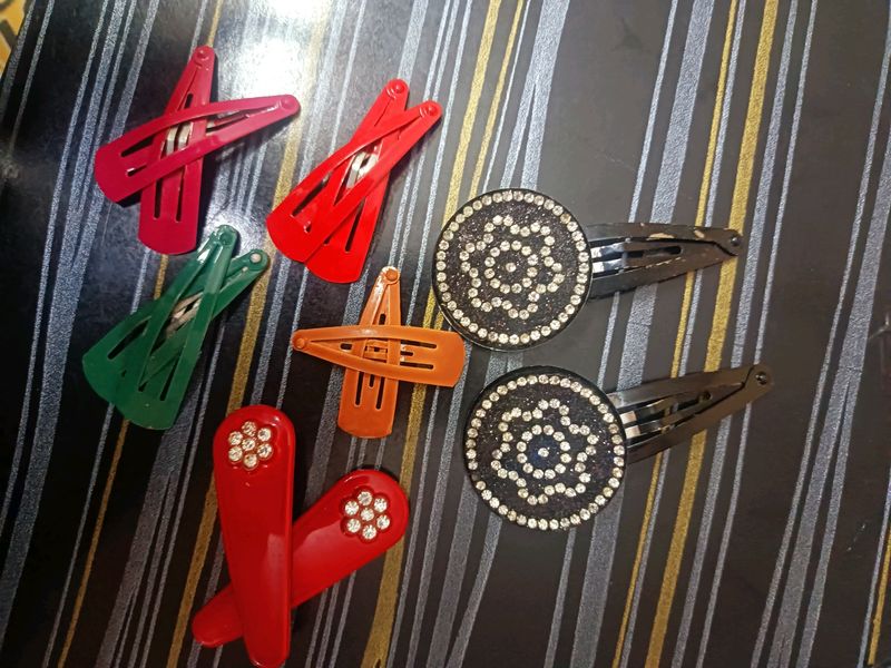 Combo Of Colorful Hair Clips