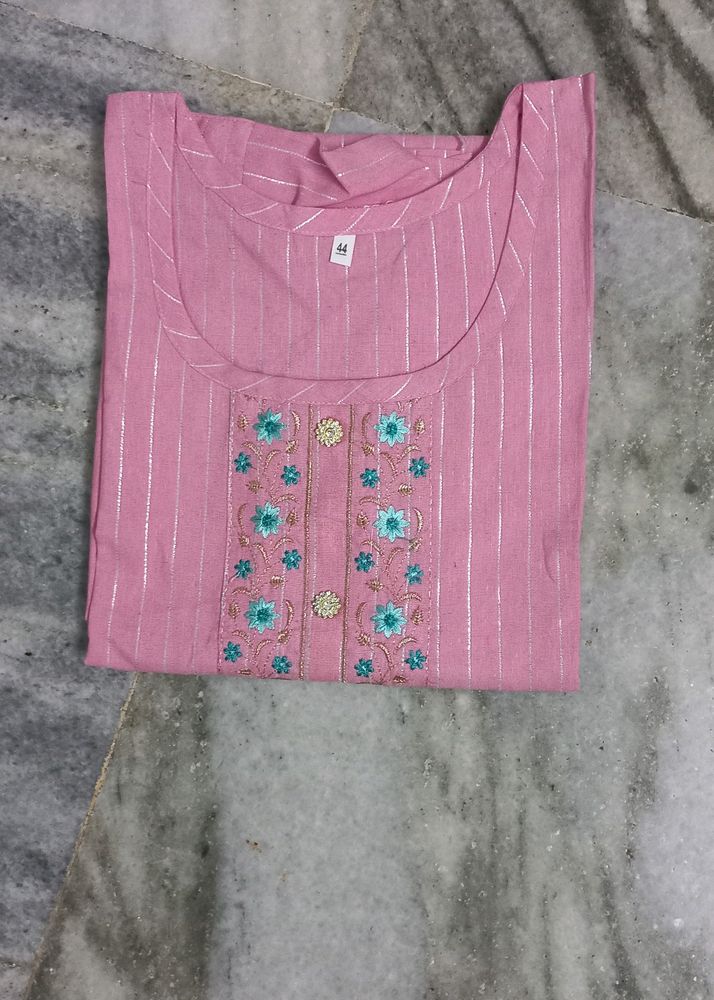 cotton pink kurti