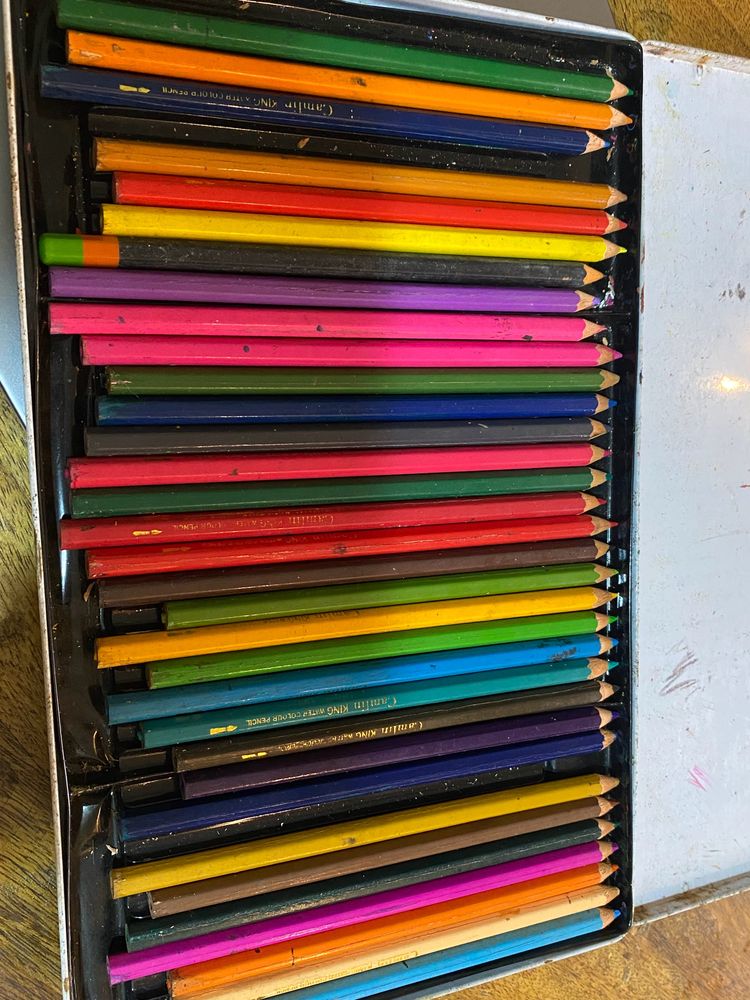 Camlin 36 Shade Pencil Box, Some Are Missing.