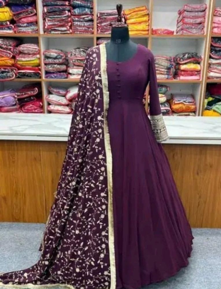 Gown with dupatta