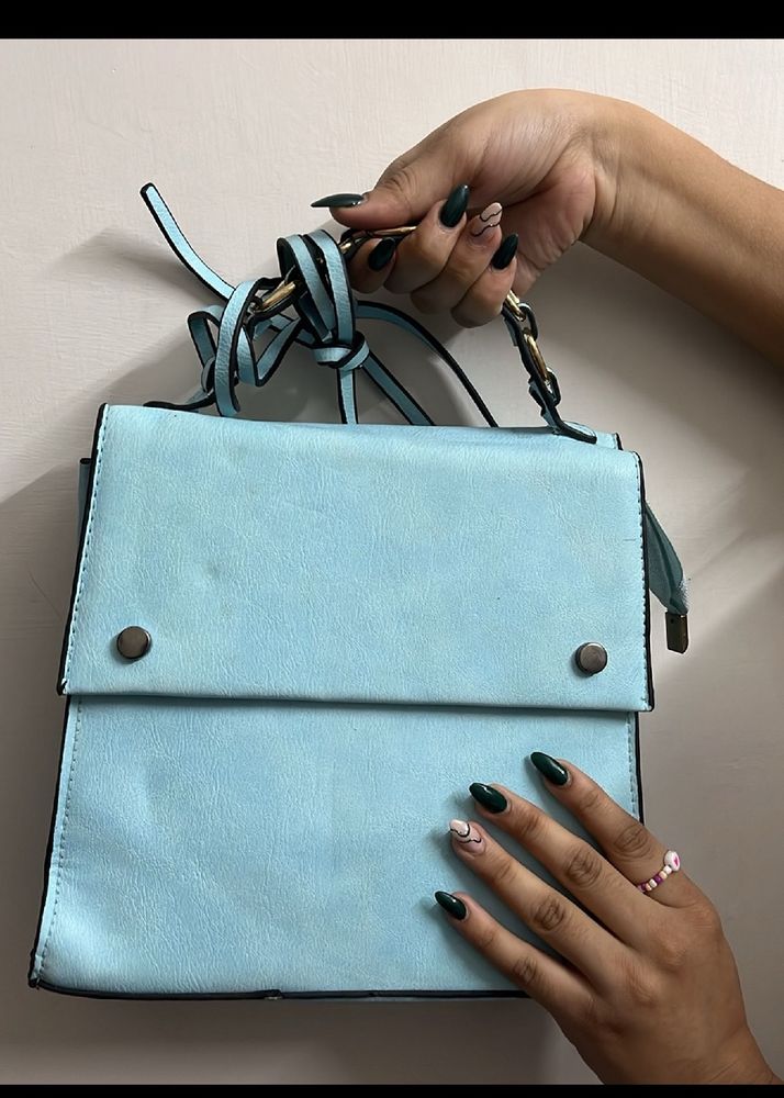 Powder Blue Cute Hand Bag