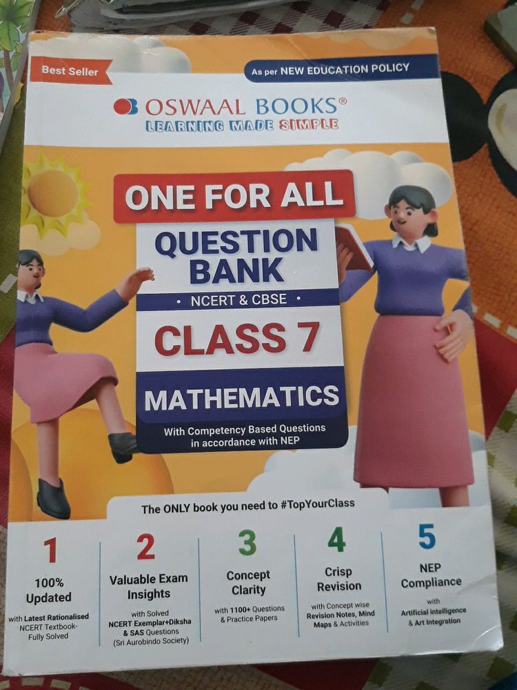 Class 7 One For All Maths Oswal Book