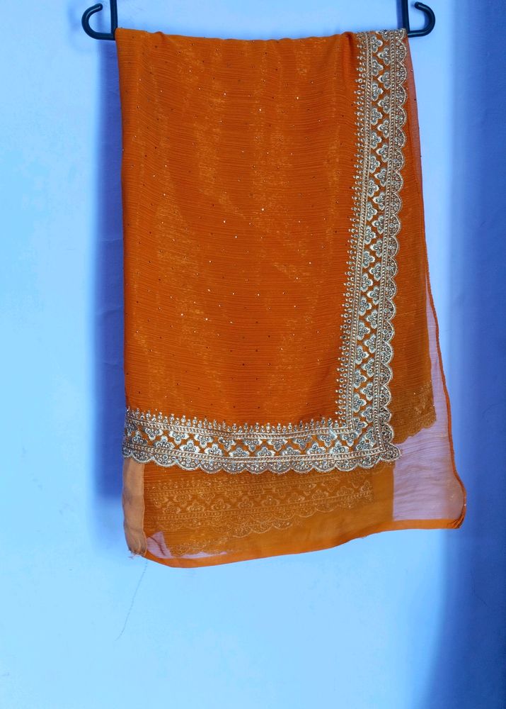 Orange Colour Saree