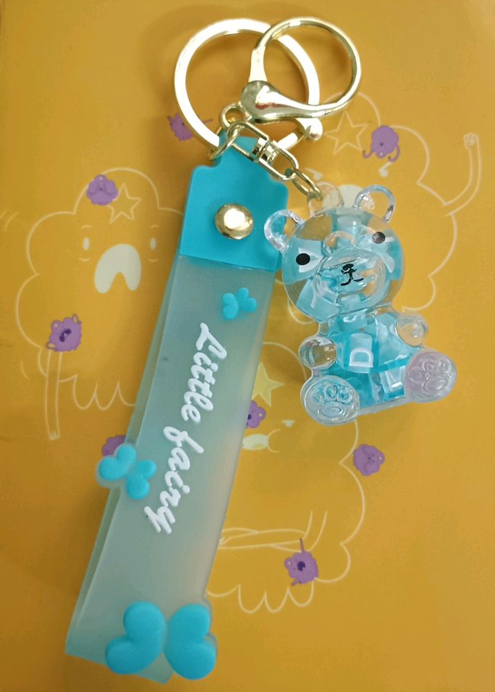 Cute Blue Teddy Keychain🩵🧸