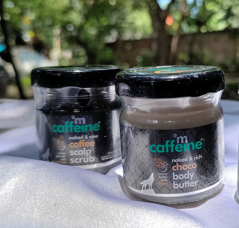 mini combo - mcaffine cocoa body butter & coffee scalp scrub