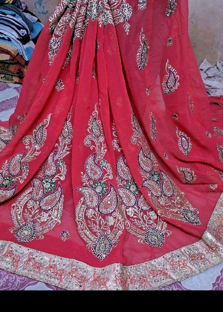 Lehnga Style Saree With Blouse