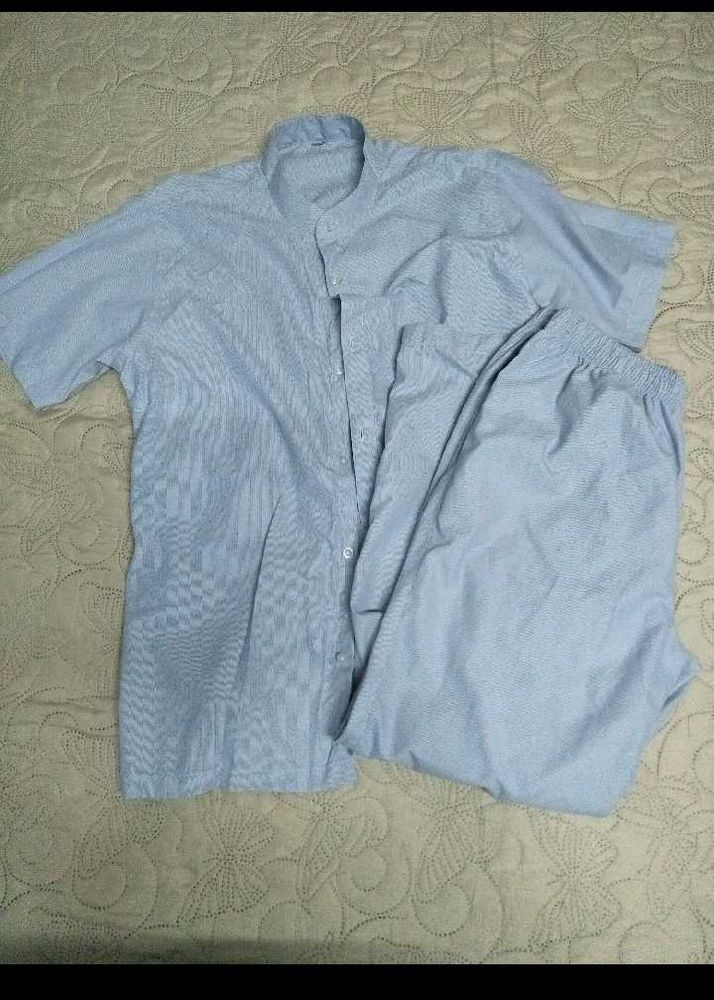 Blue PJ Set Night Wears