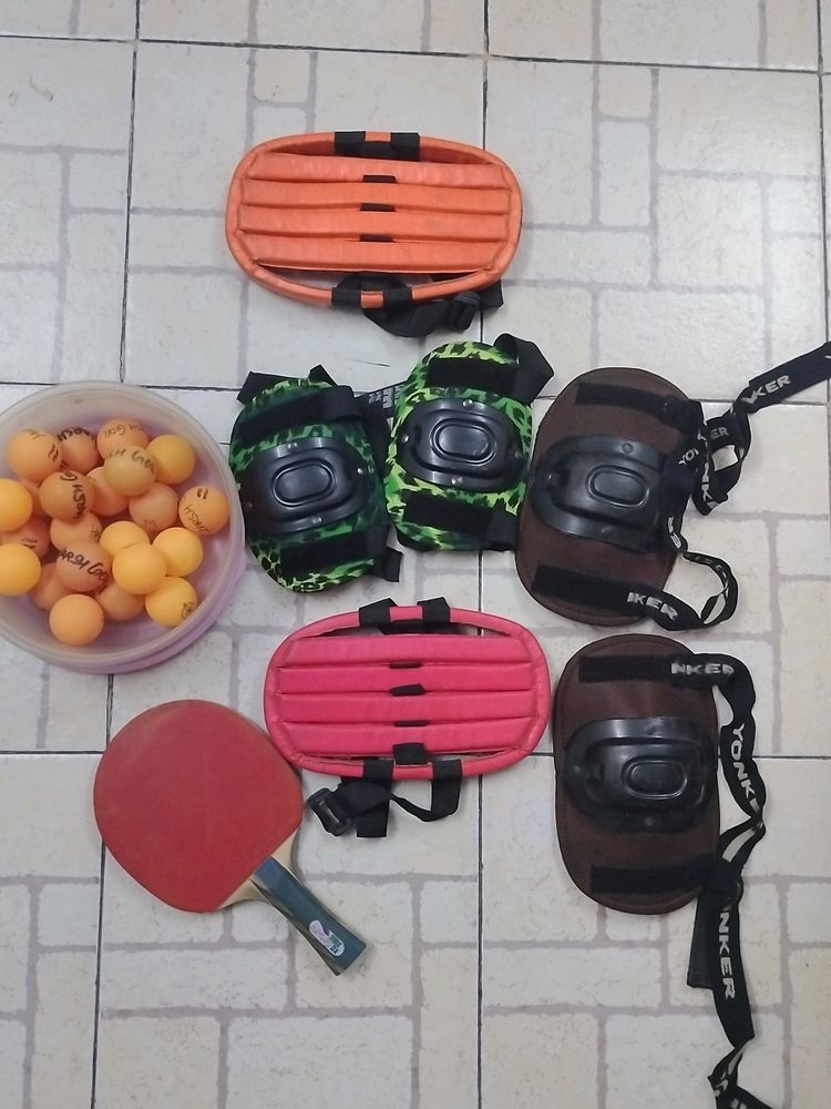 Gaming Equipments & TT Racket & 21 Balls