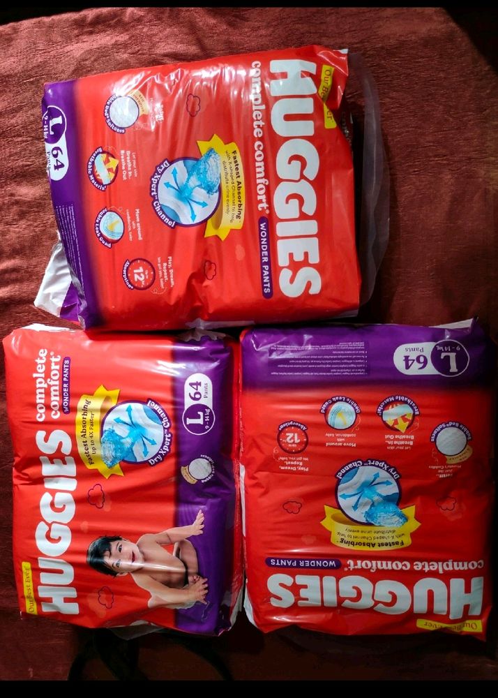 HUGGIES DIAPERS L Size