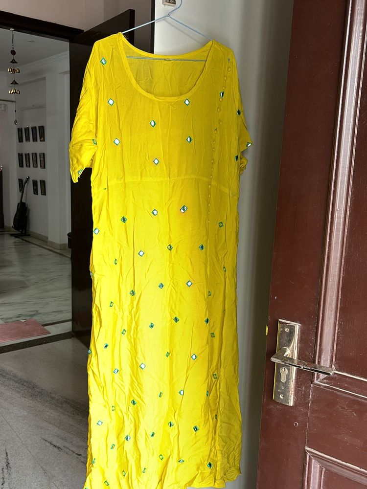 Brand New frock Style Kurti With Pockets