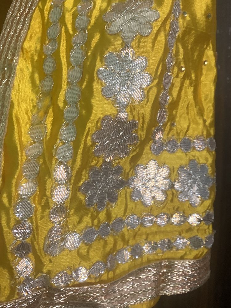 Yellow Gotta Pati Work Dupatta