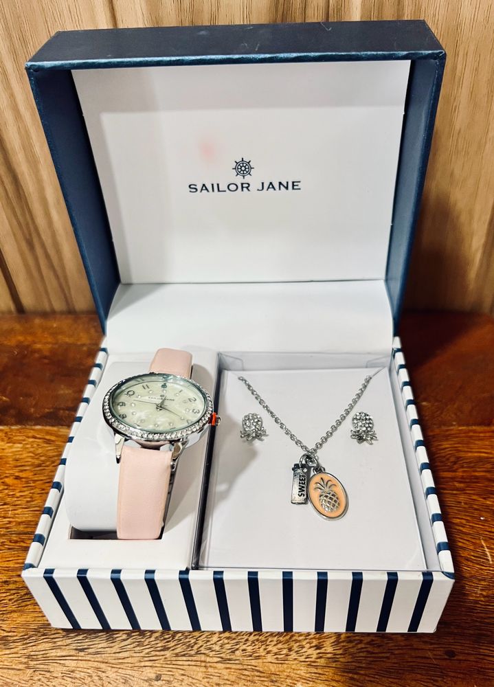 Watch Set - Sailor Jane-With Necklace And Earrings