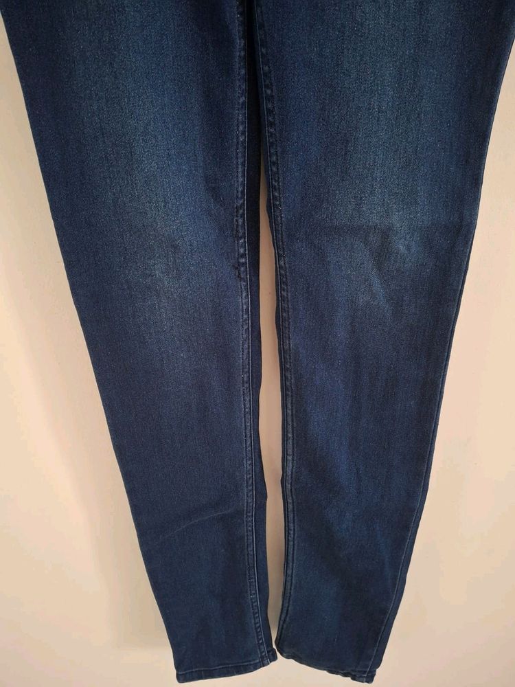 Navy Blue Faded Slimfit Jeans