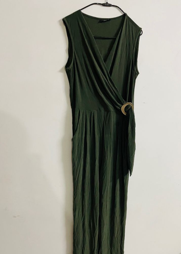 Women Olive Green Jumpsuit