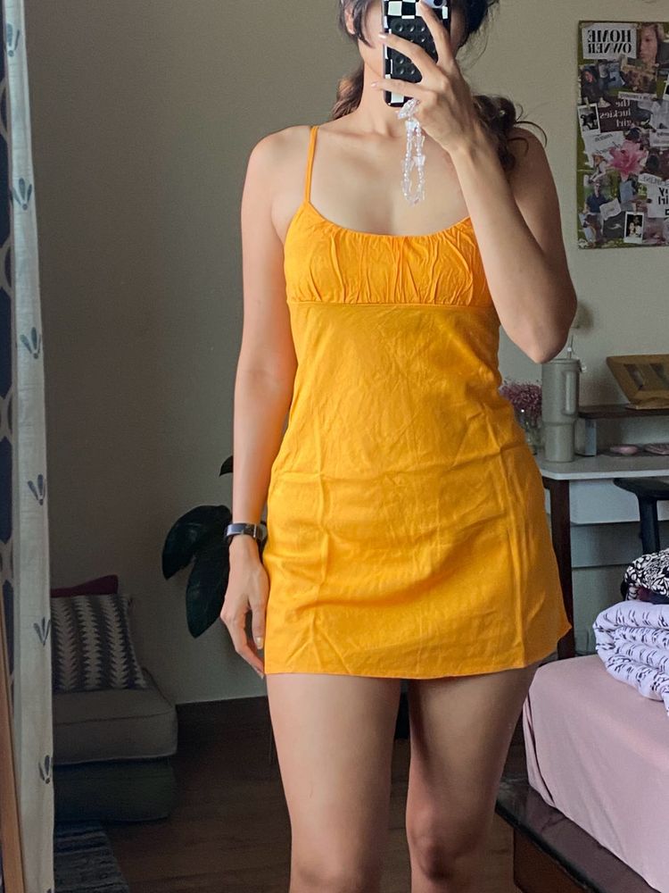 Bershka Mini Summer Dress 🧡