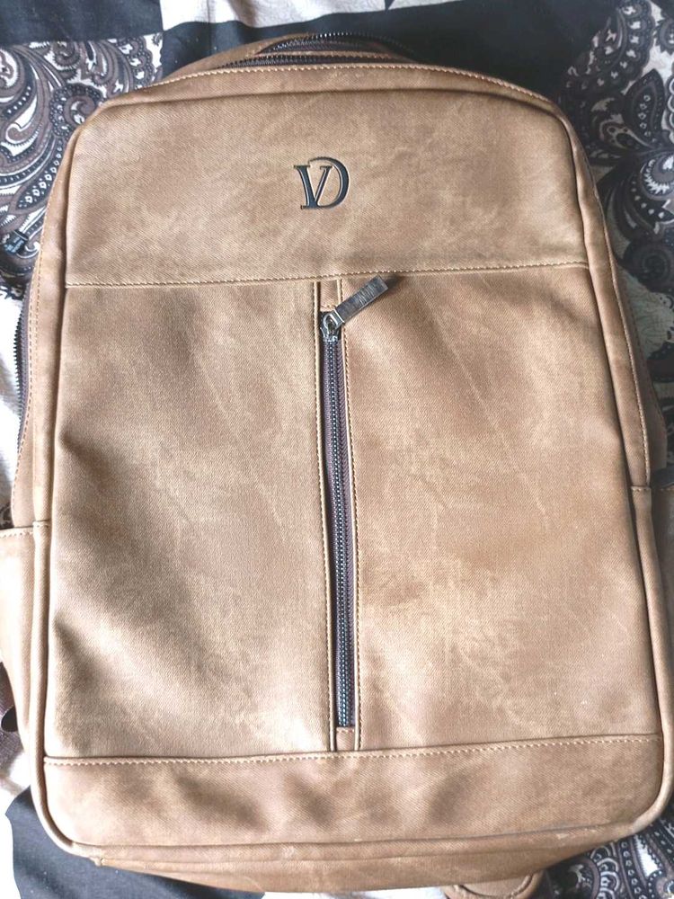 Faux Leather Back Pack Unisex