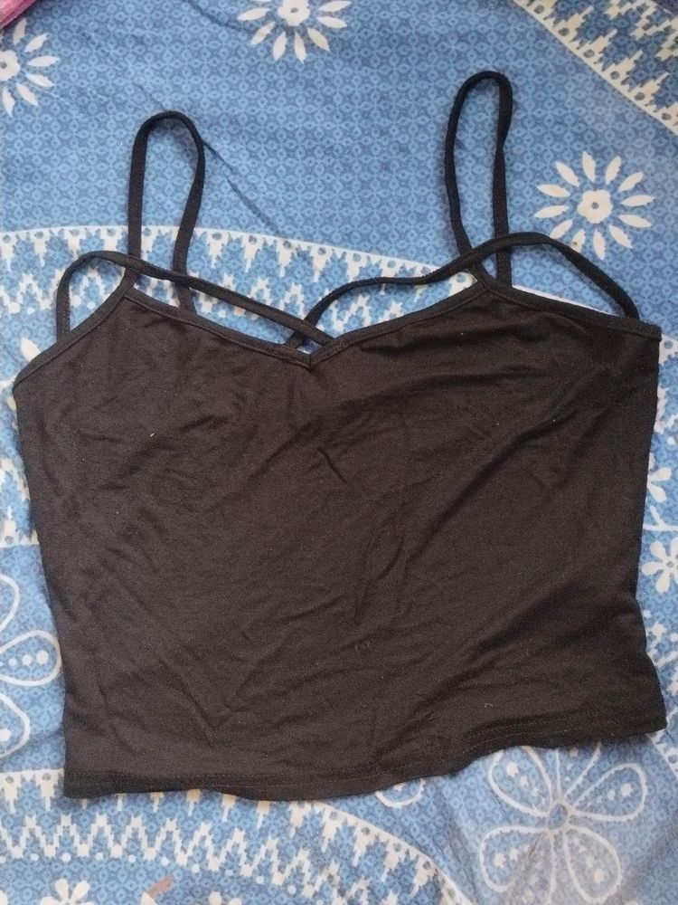 Shein Black Crop Top