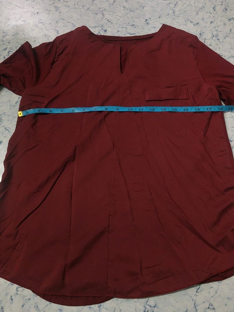 Long Sleeve Dark Maroon Very Light Material