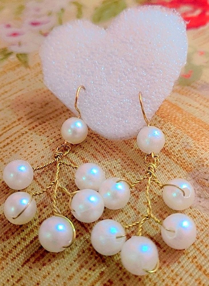 Beautiful Korean Pearl Earrings