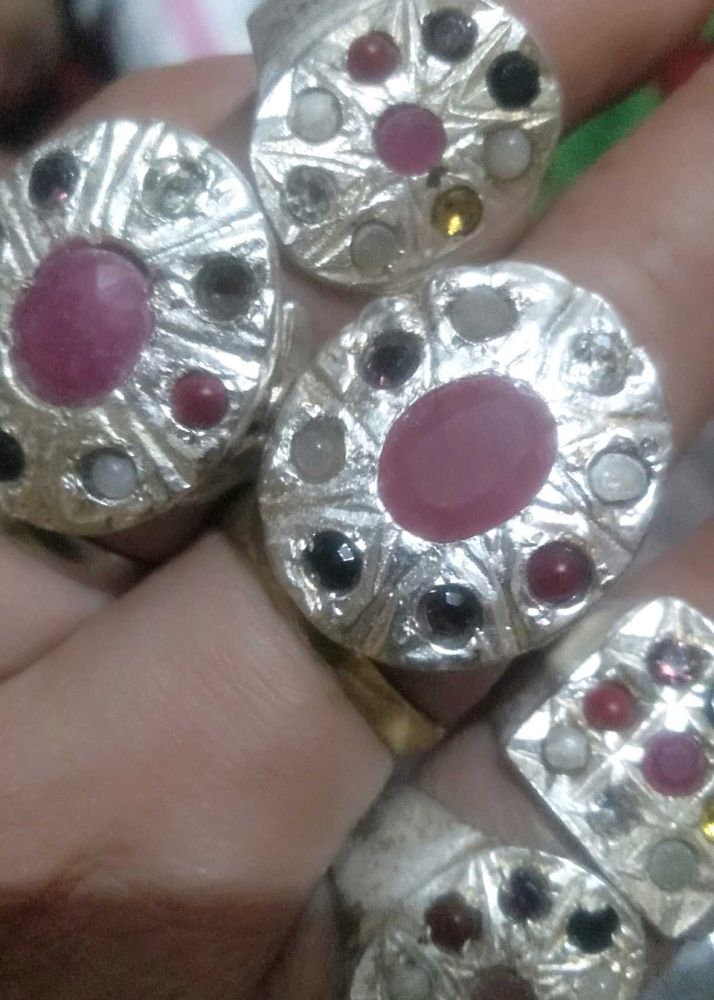 Pic Annie One Maharaja Style  Silver Colour Ring