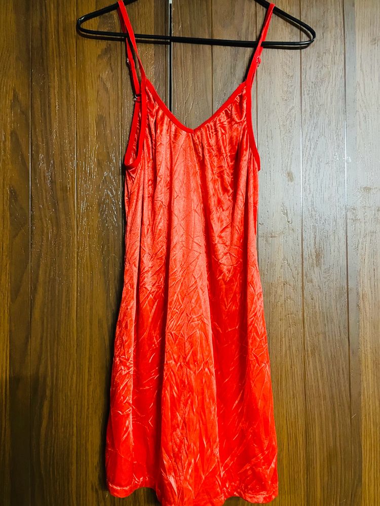 Sexy Red Satin Nighty