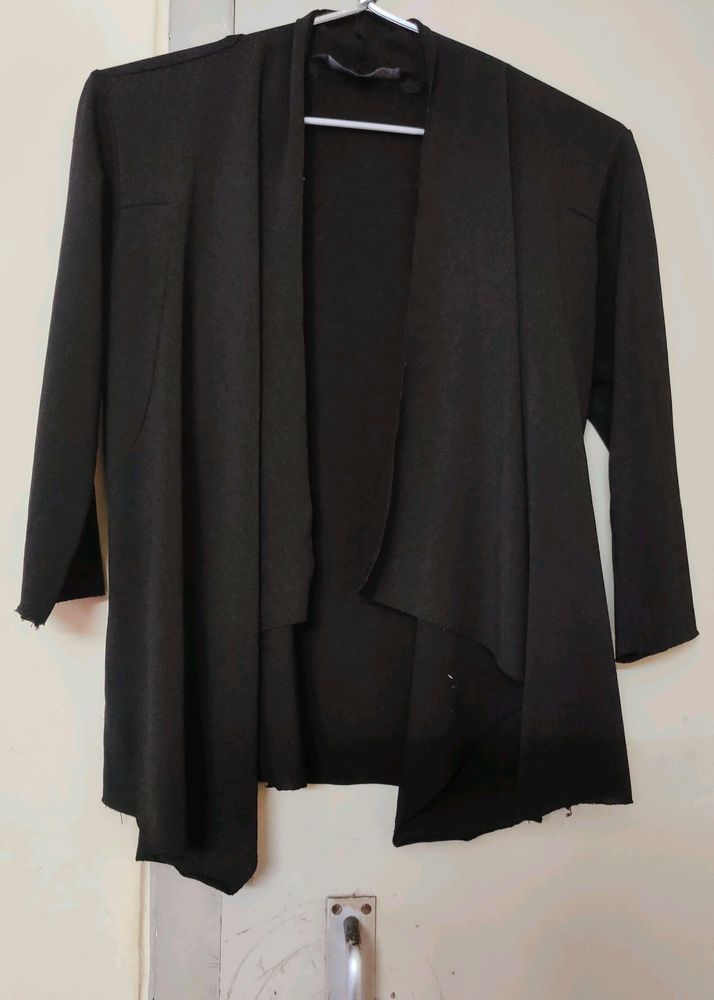 Waterfall Shrug - Black