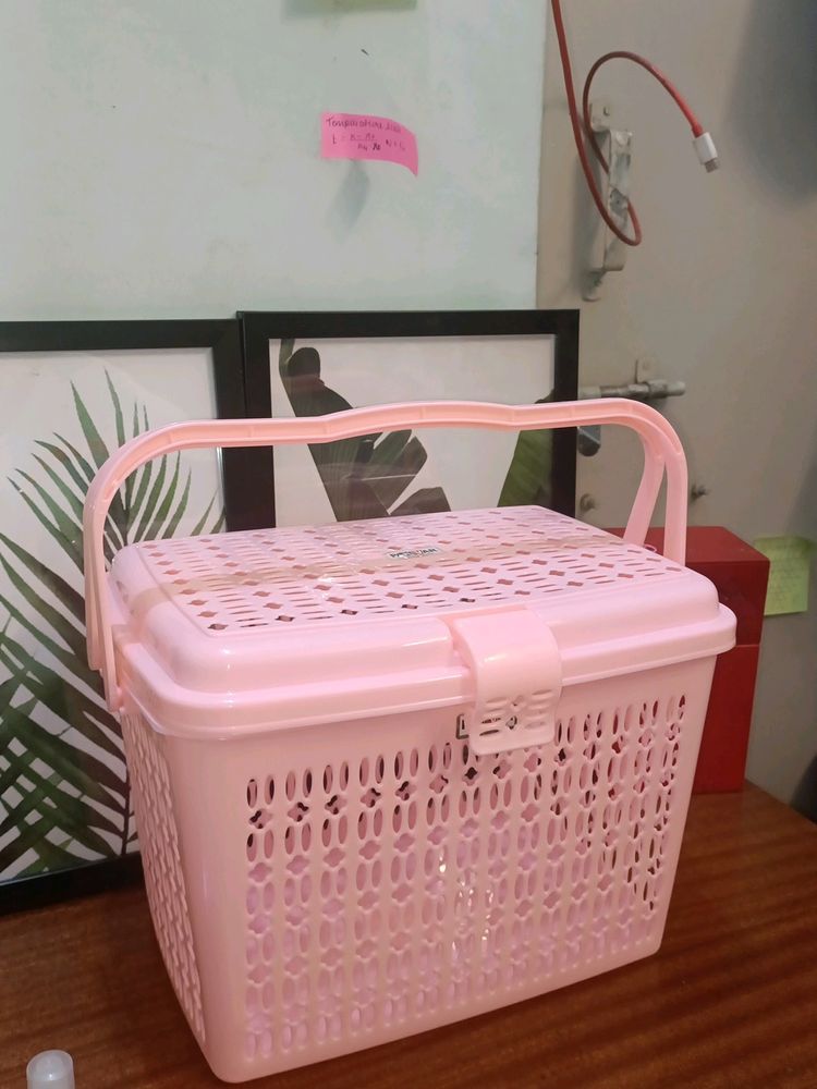 New Cute Pink 🩷 Basket 🧺 storage Box