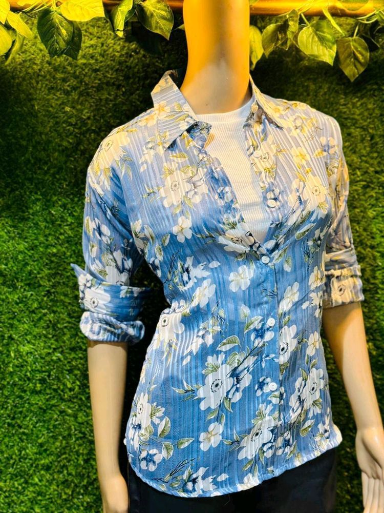 Flower Print Cute Shirt