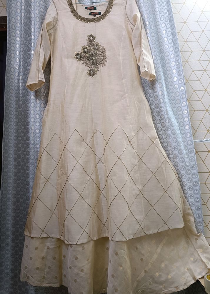 Branded Ethnic Kurta Gown With Full Length Inner