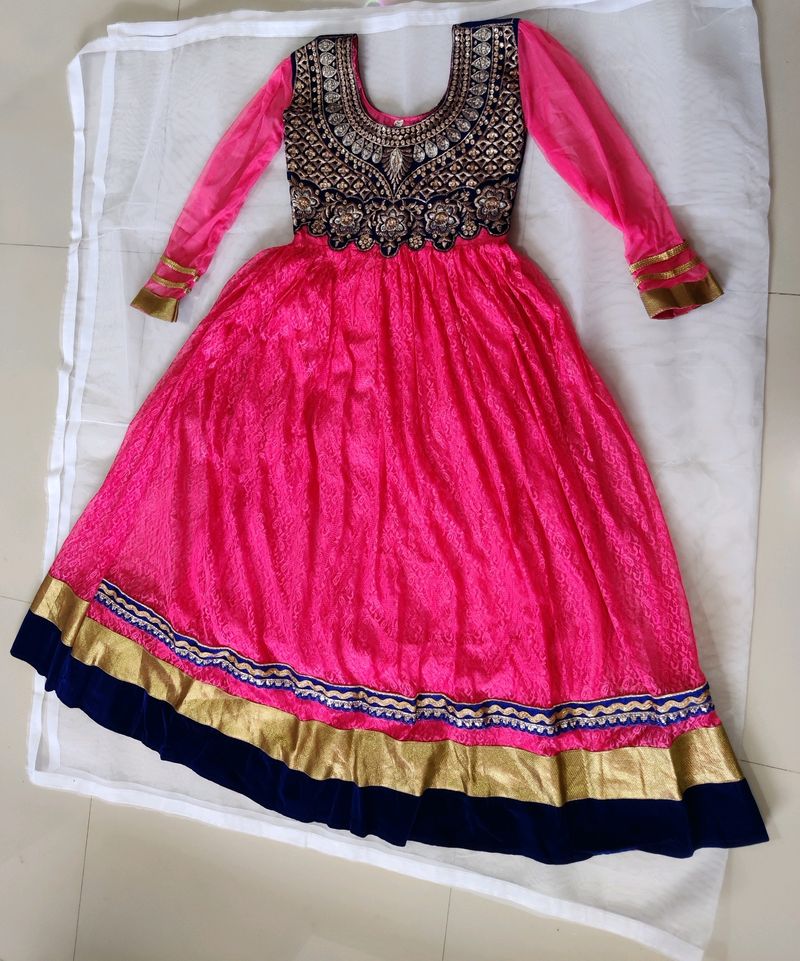 Anarkali Kurta Pant Dupatta