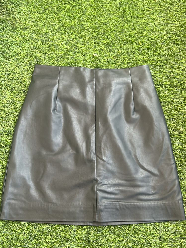 Black Leather Skirt