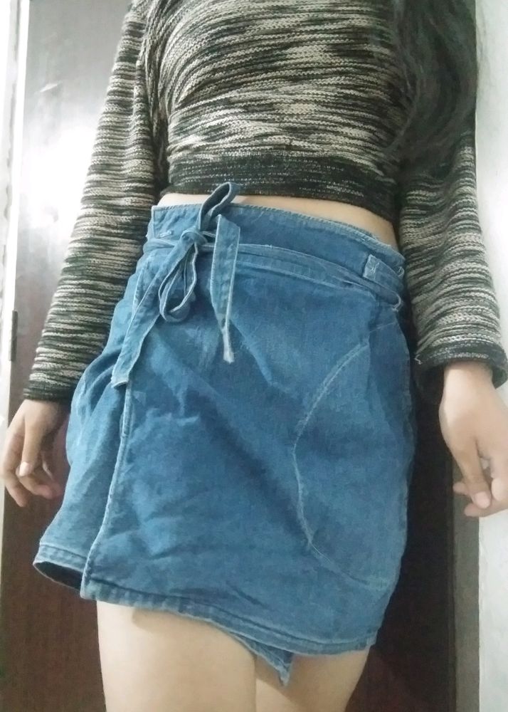 CUTE DENIM JEANS SKIRT!!!!🌷