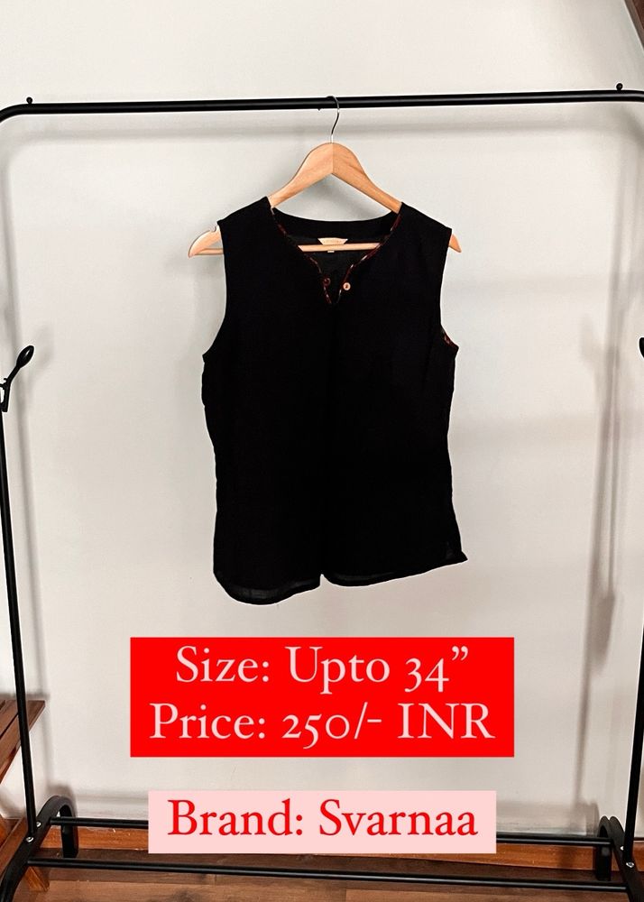 Black Sleeveless Top