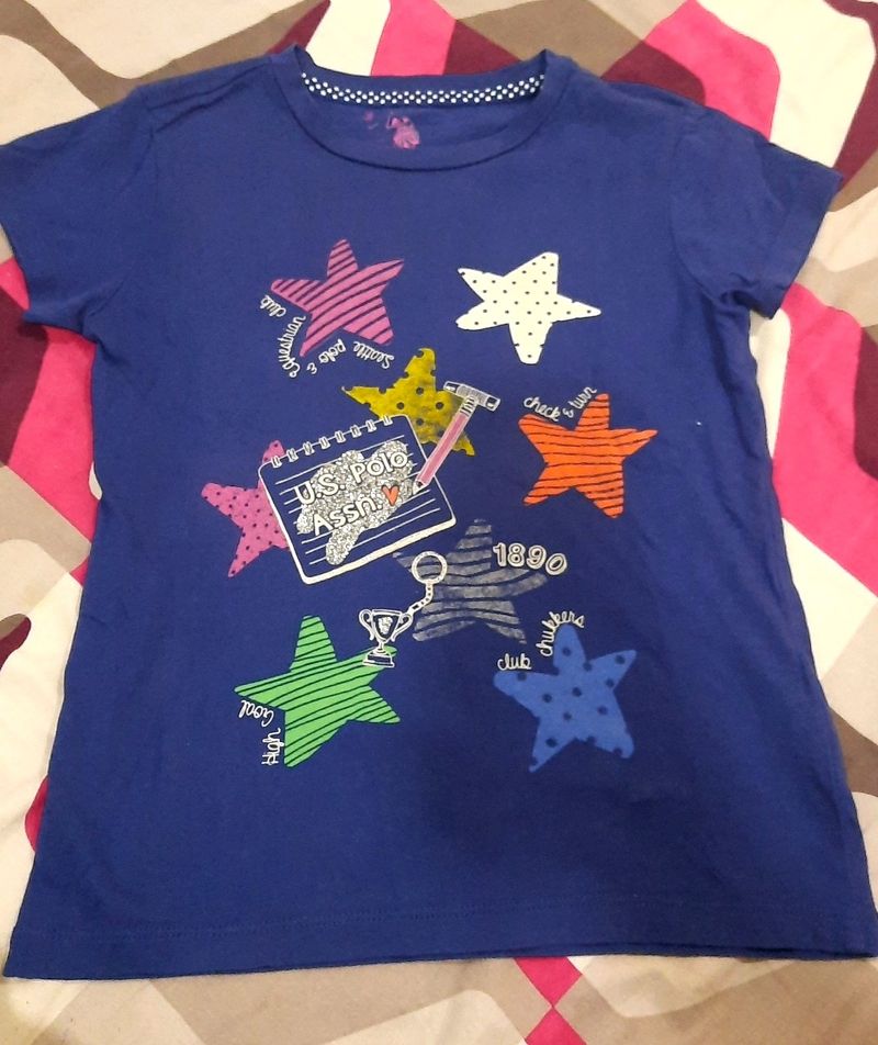 US POLO top for girls 8-9 years