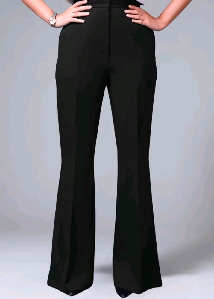 BLACK BOOTCUT PANTS