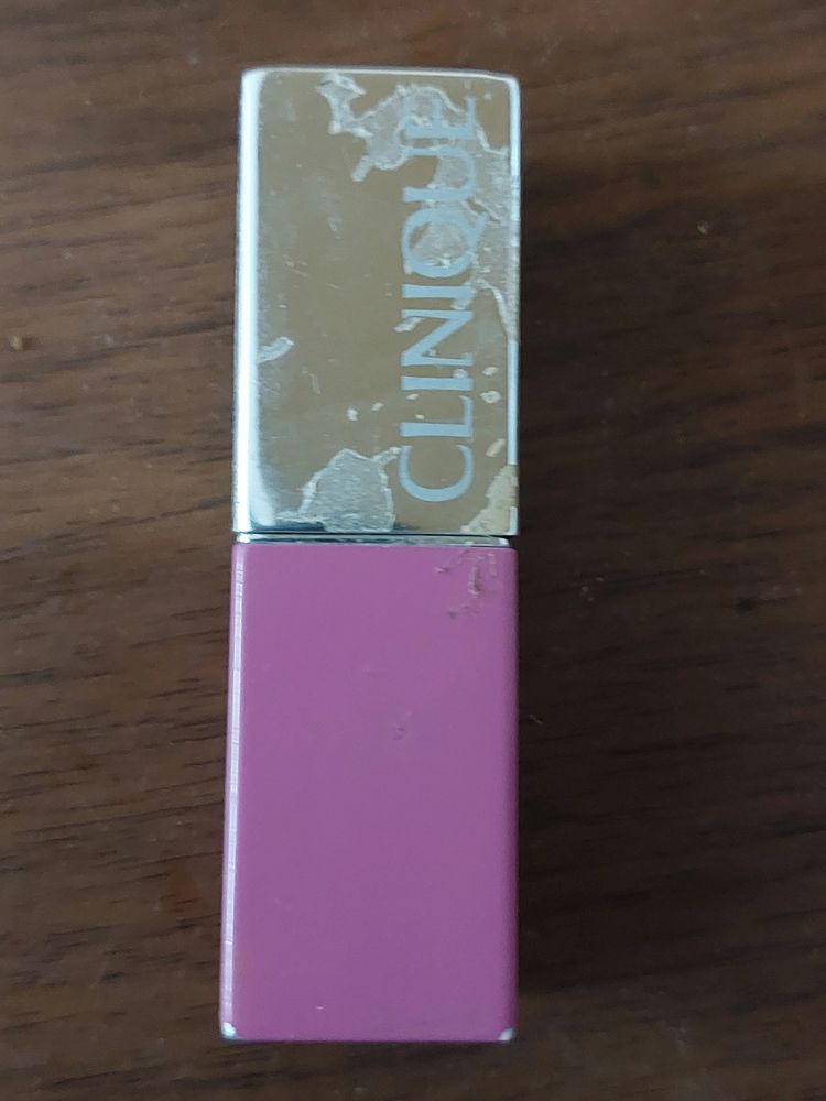 Clinique pink lipstick