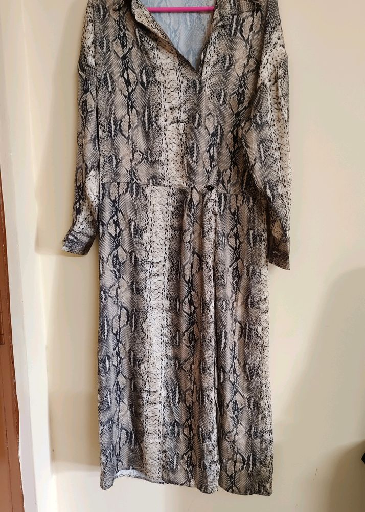 Snake Print Dress