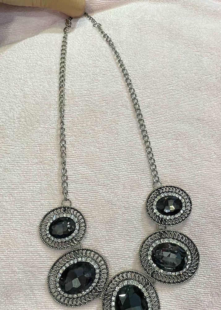 Black Studded Neckpiece