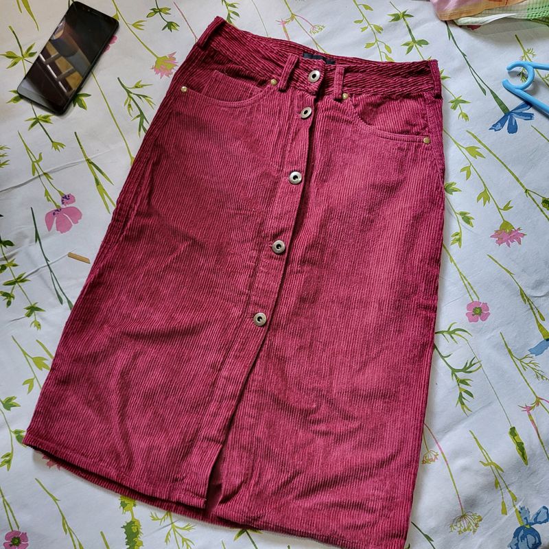 Corduroy Skirt