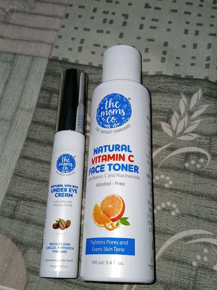 Face Toner And Under Eye Cream