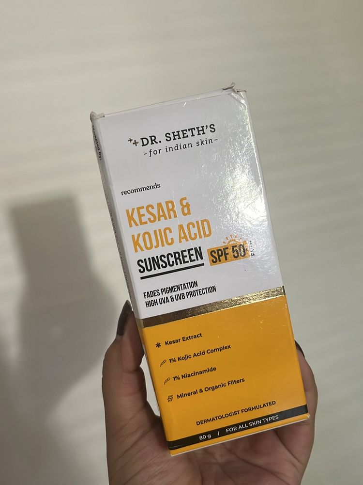 Dr Sheths Kesar&kojic Acid Sunscreen